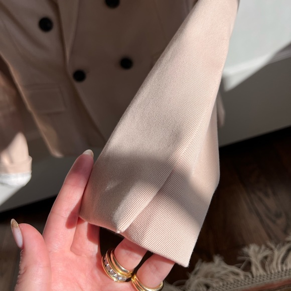 BOSS Jalarema Double Breasted Jacket, Size 4, Nude - Picture 7 of 11